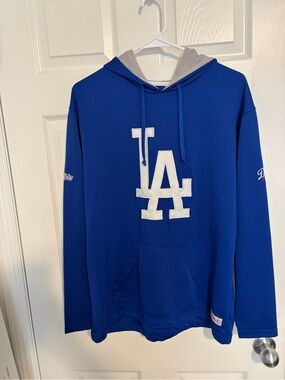 Stitches Los Angeles Royal Blue Pullover Hoodie with White LA Logo